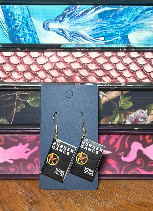 Book Earrings - The Hunger Games