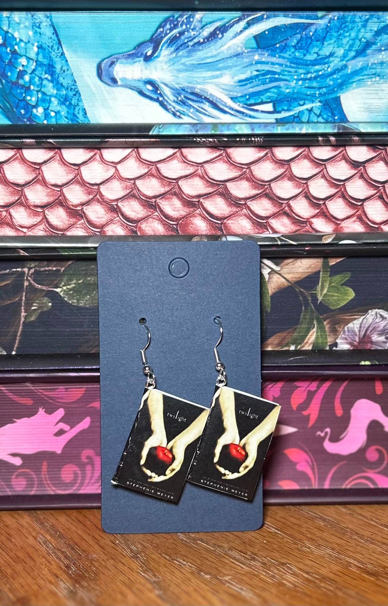 Book Earrings - Twilight